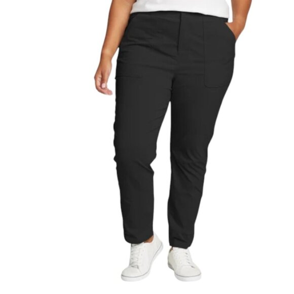 NEW Eddie Bauer Horizon Straight Ankle Pant | Black - Picture 7 of 9